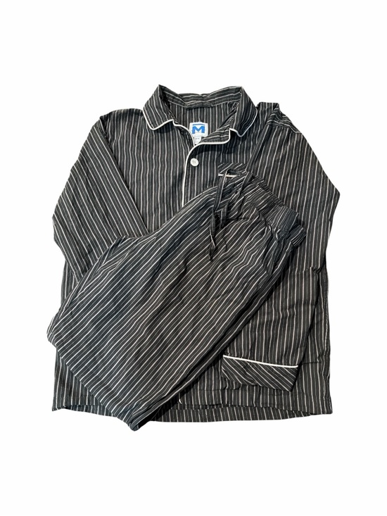 Majestic International Other - Majestic International Pajama Set. Medium Black Pinstripe Long Sleeve 2 Piece